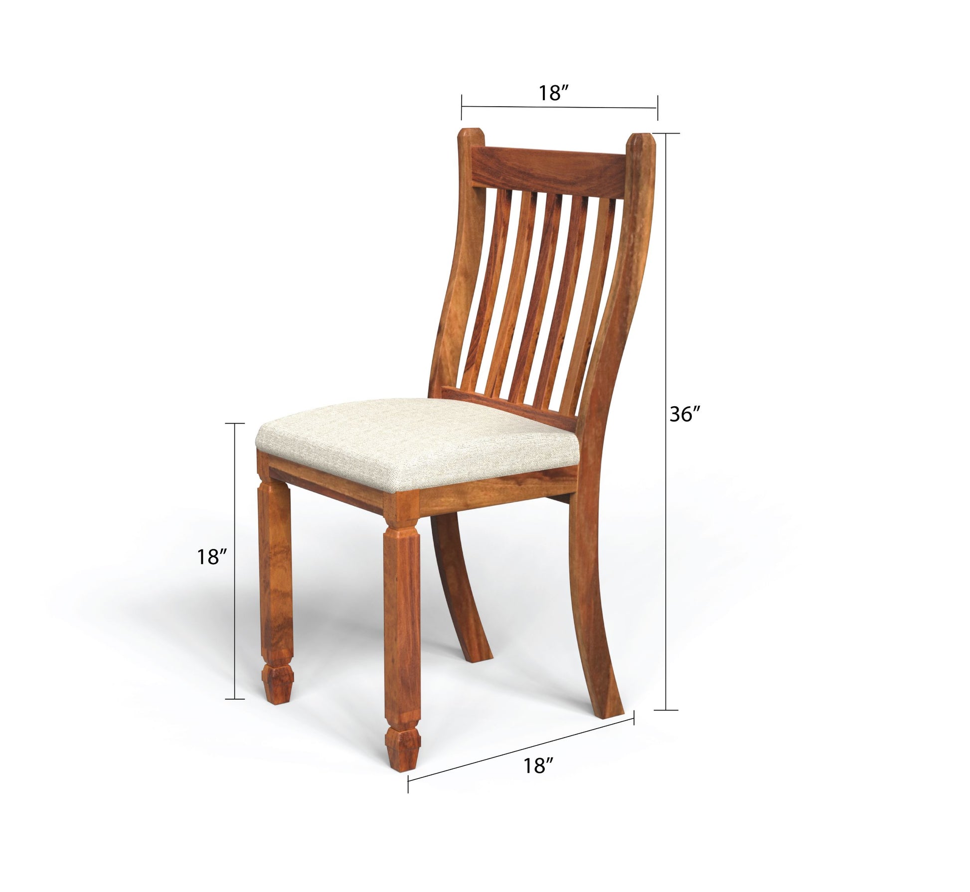 sheesham wood chair dimension