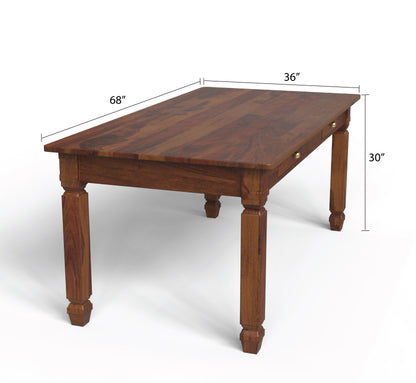 sheesham wood dining table dimension walnut