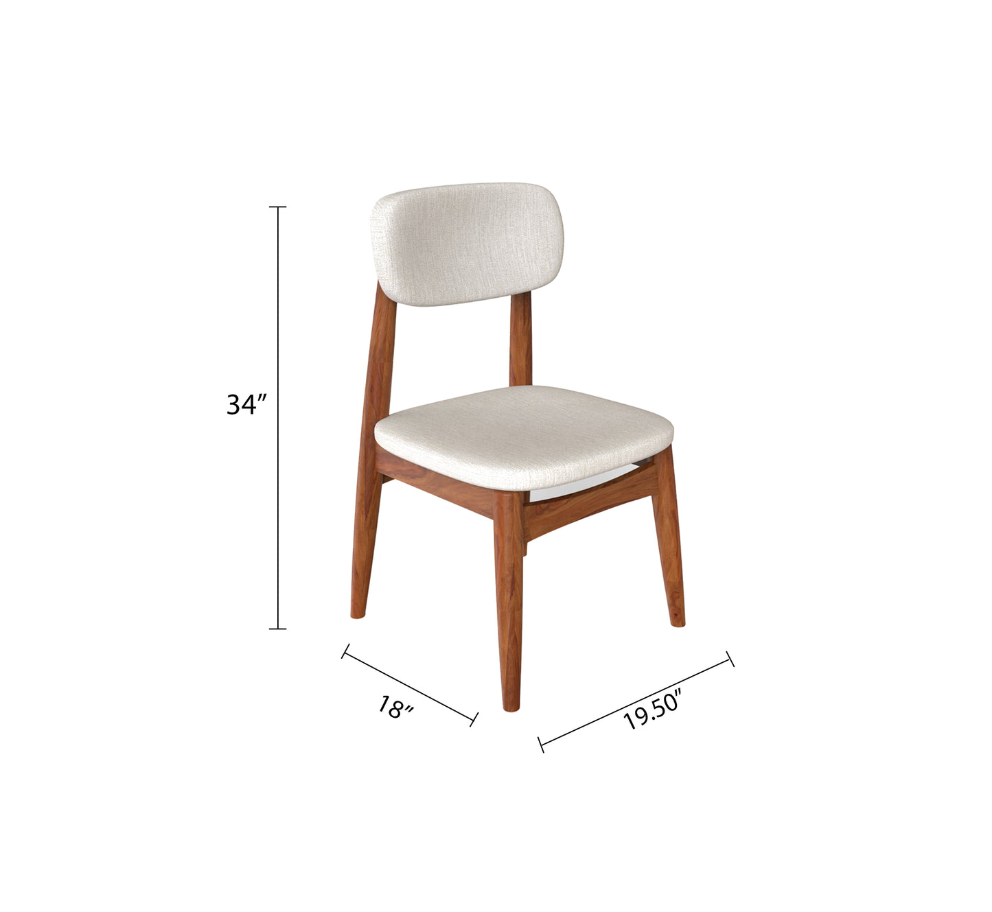 single chair dimension honey color